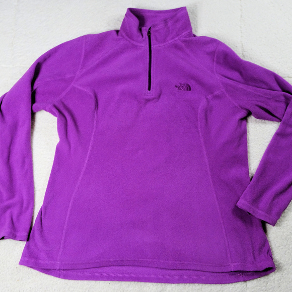 The North Face Jackets & Blazers - The North Face Qtr Zip Polartec Plum Fleece Large